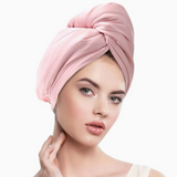 Copper ion silk luxury dry hair hat